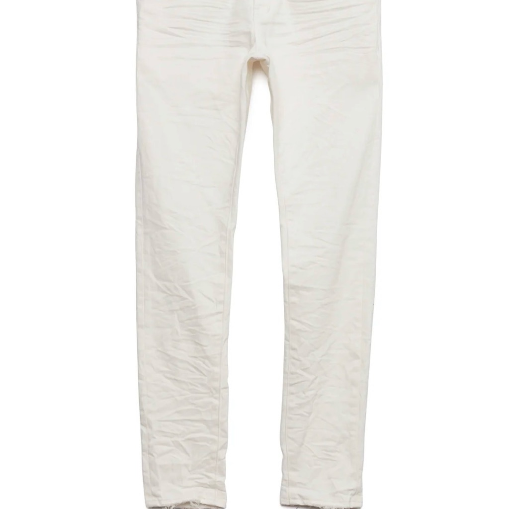 Mens Purple Brand White Skinny Jeans
